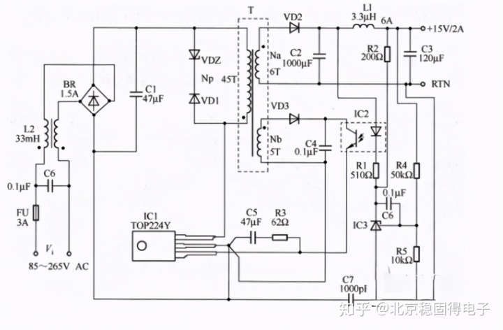 六腳貼片電源芯片的電路圖6款簡單的電源線路圖分享