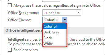 office theme options