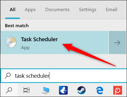 Run Task Scheduler.