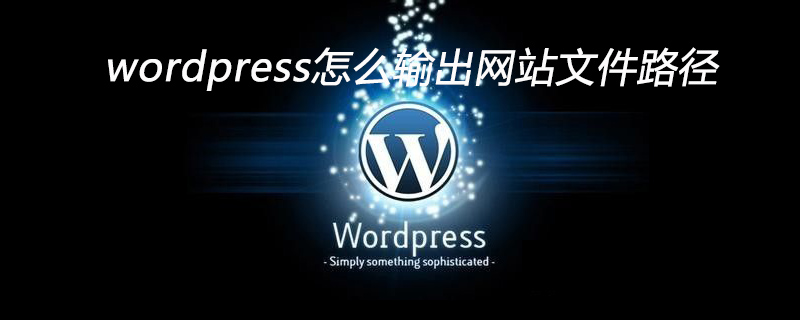 wordpress是php文件路径,wordpress怎么输出网站文件路径