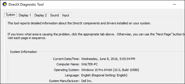 如何在Windows中使用DirectX诊断-CSDN博客