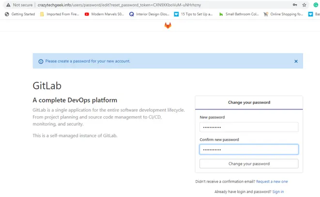 Change-Root-Password-Gitlab-Debain10