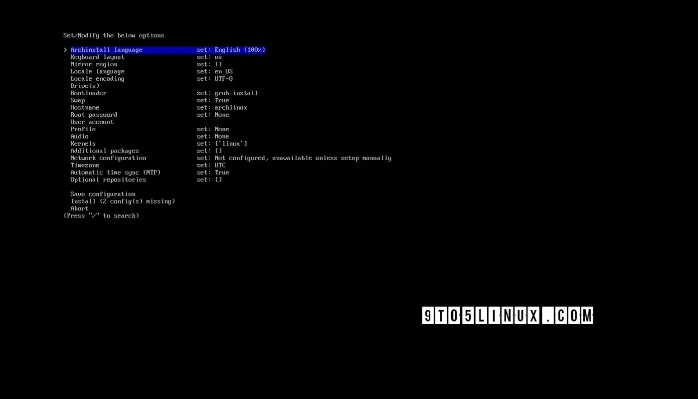 Arch Linux 开发人员近日发布了 Archinstall 2.6