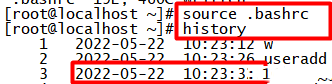 Linux在history命令上显示日期时间