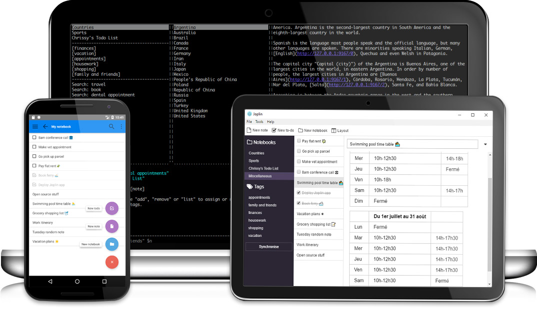 linux跨平台笔记软件,Joplin - 跨平台笔记应用
