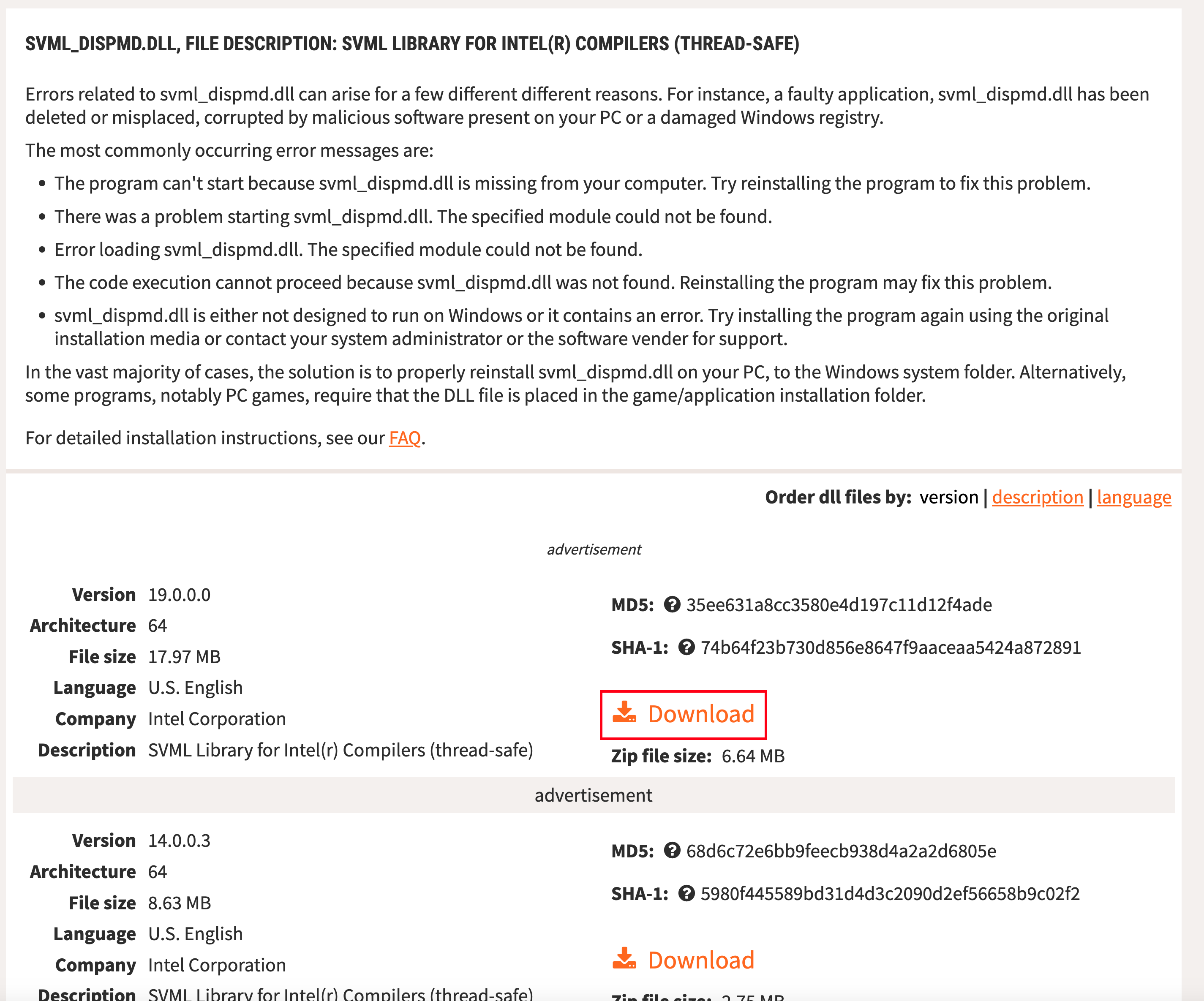 LLVM ERROR: Symbol not found: __svml_cosf8_ha问题解决