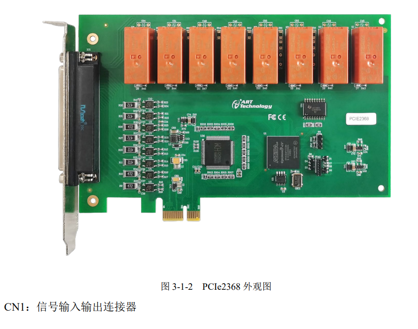 数据采集（DAQ）与控制 > PCIe总线采集卡 ；PCIe2368；8路隔离数字量输入，8路继电器输出.输入隔离电压3750 VDC,检测改变功能,看门狗功能。_数据采集_02