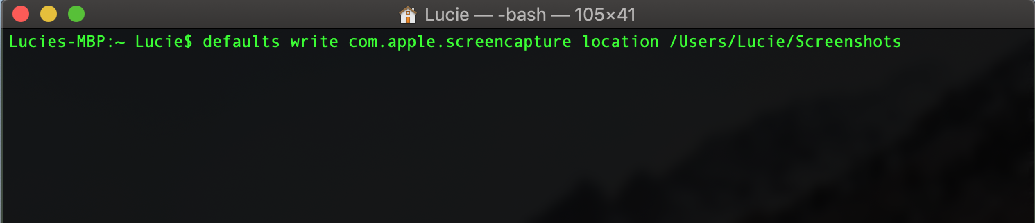 Changing Screenshots Destination Folder