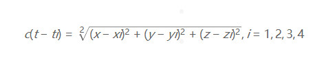 三角定位公式