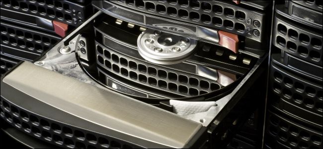 Open hard drive in hot swap tray