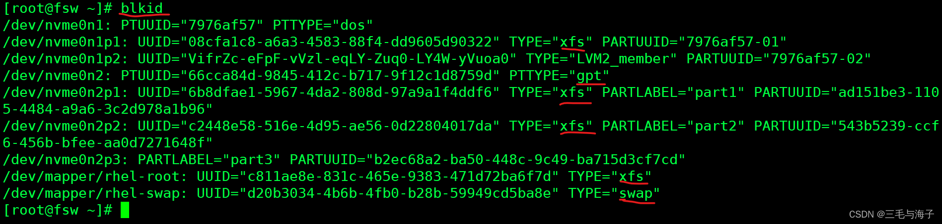 Linux -- 磁盘存储管理 格式化