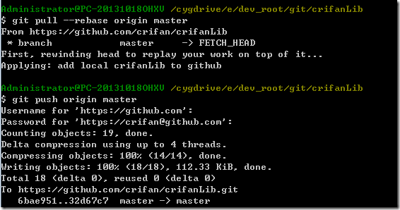 now do git push origin master ok