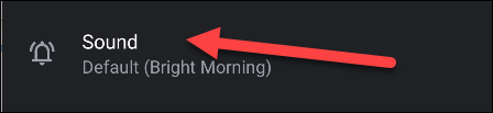 Tap "Sound" to choose one for your alarm.