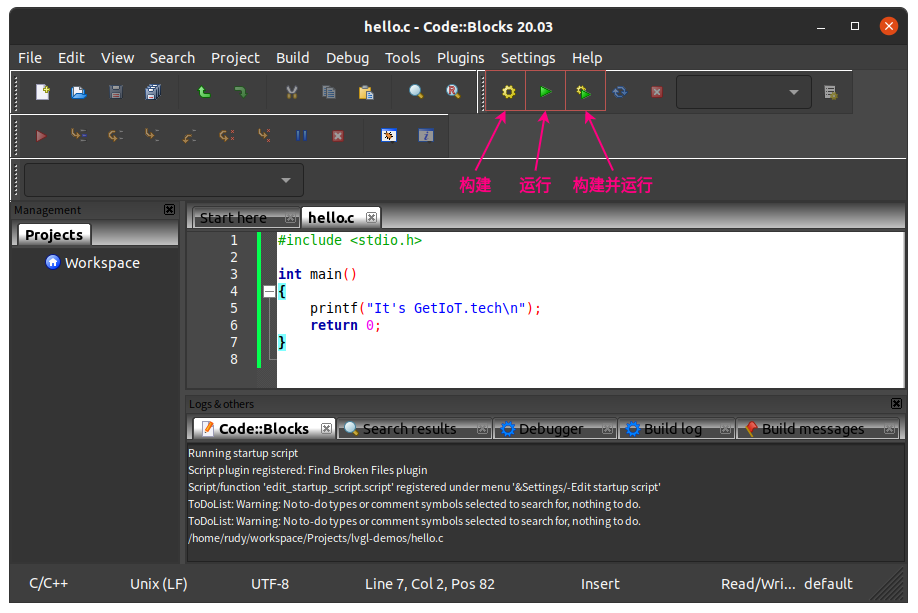 Code::Blocks on Ubuntu