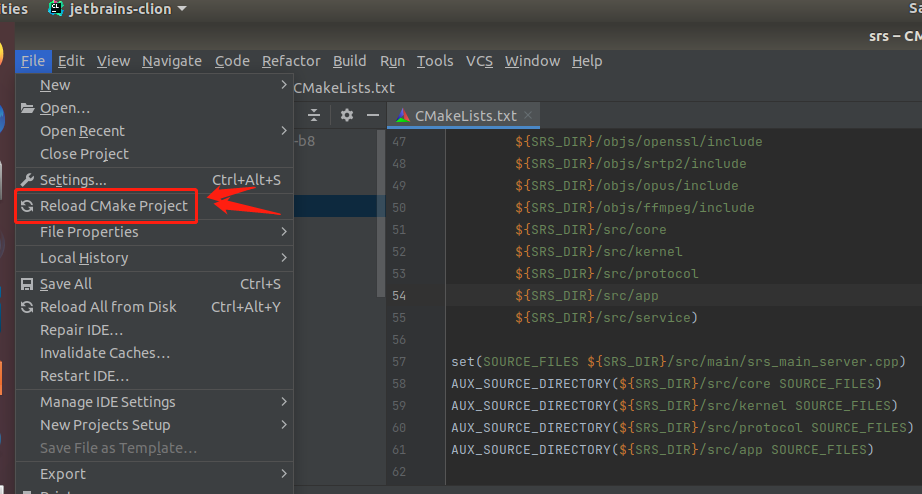 SRS4.0源码分析-CMake