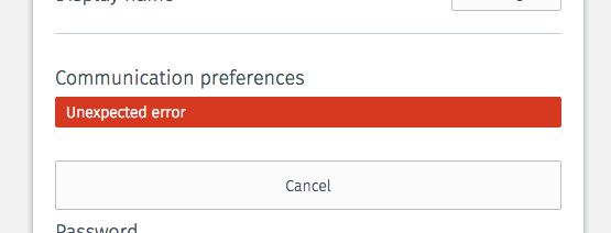 unexpected error on comm prefs eats the horizontal rule