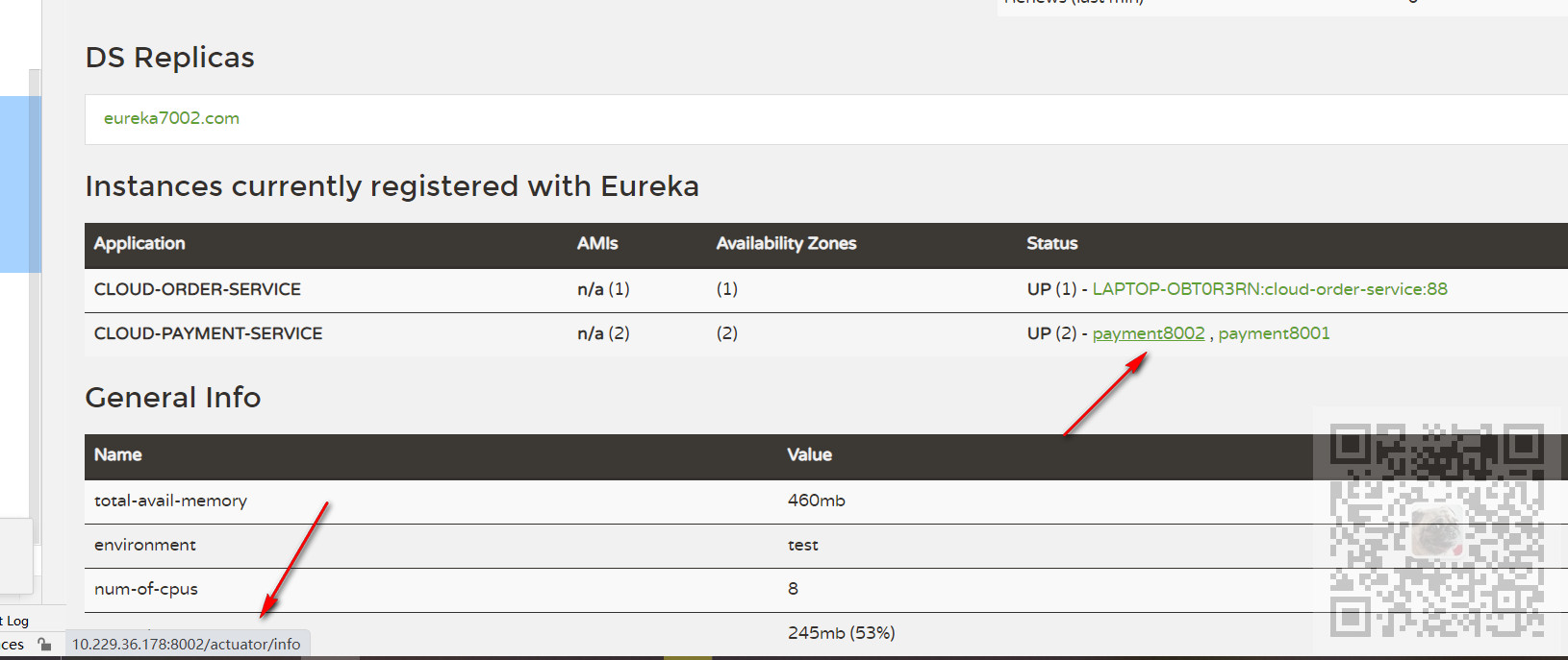 SpringCloud中集成Eureka显示服务提供者IP信息(通过Actuator)