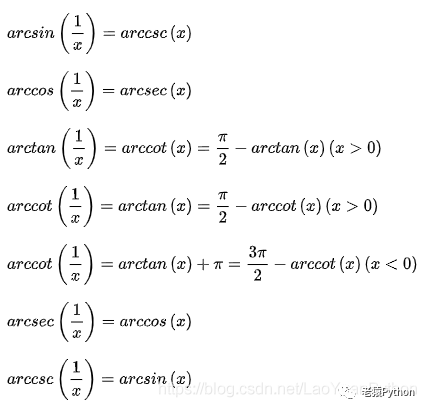 反餘弦函數的導數人工智能數學基礎1三角函數的定義公式及固定角三角