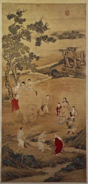 中国古代诗画中的代步工具之香象 <wbr> <wbr>香象渡河，截断众流
