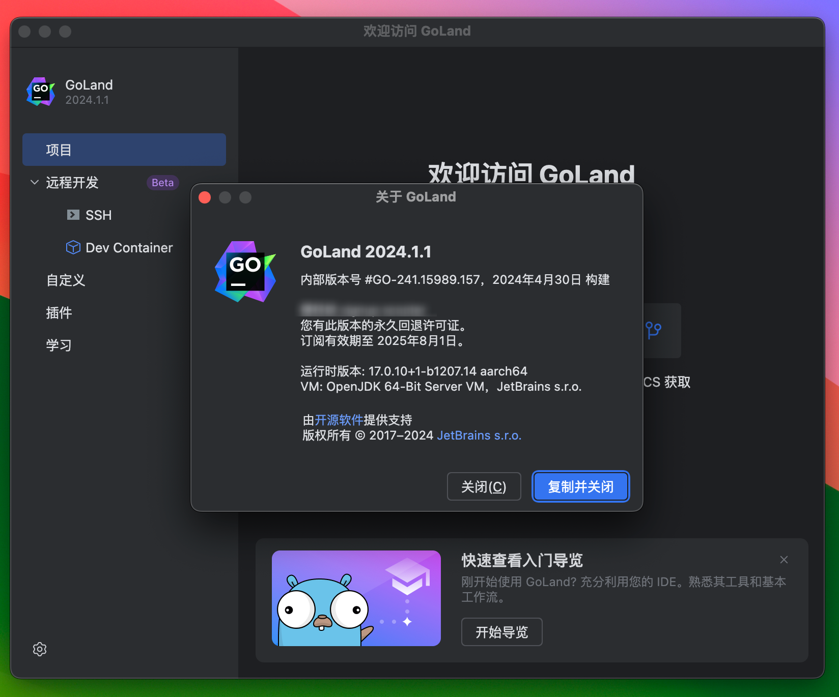 GoLand for Mac v2024.2 - GO语言集成开发工具环境