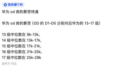 华为d2薪资图片