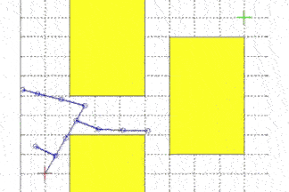 Visualization of RRT Path Planning Algorithm Working