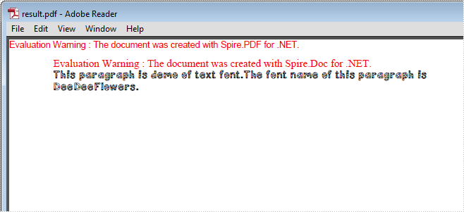 Word控件Spire.Doc 【脚注】字体(3)：将Doc转换为PDF时如何使用卸载的字体
