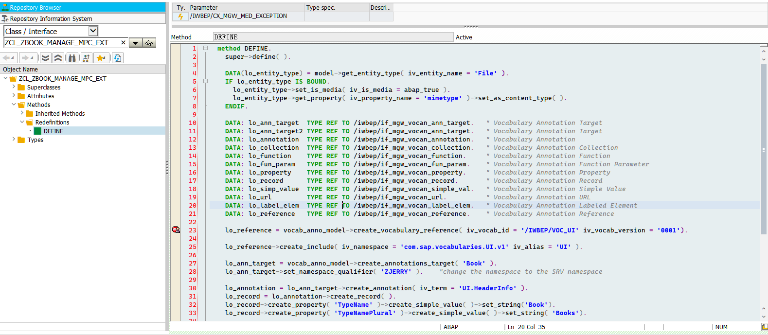 29. 如何通过 ABAP 代码给 SAP OData 元数据增添注解