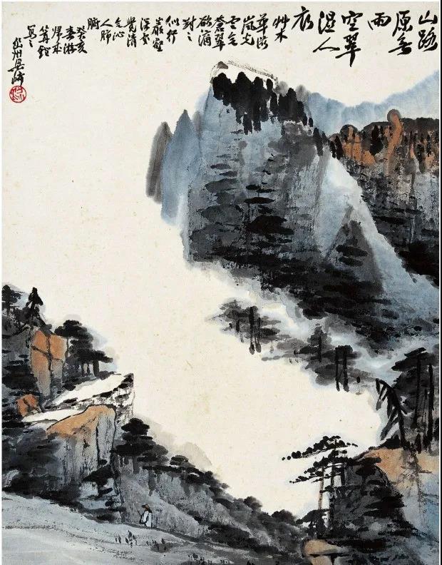 大写一二三四五六七八大九十大写大写意山水画更带劲苍茫老辣层层叠叠