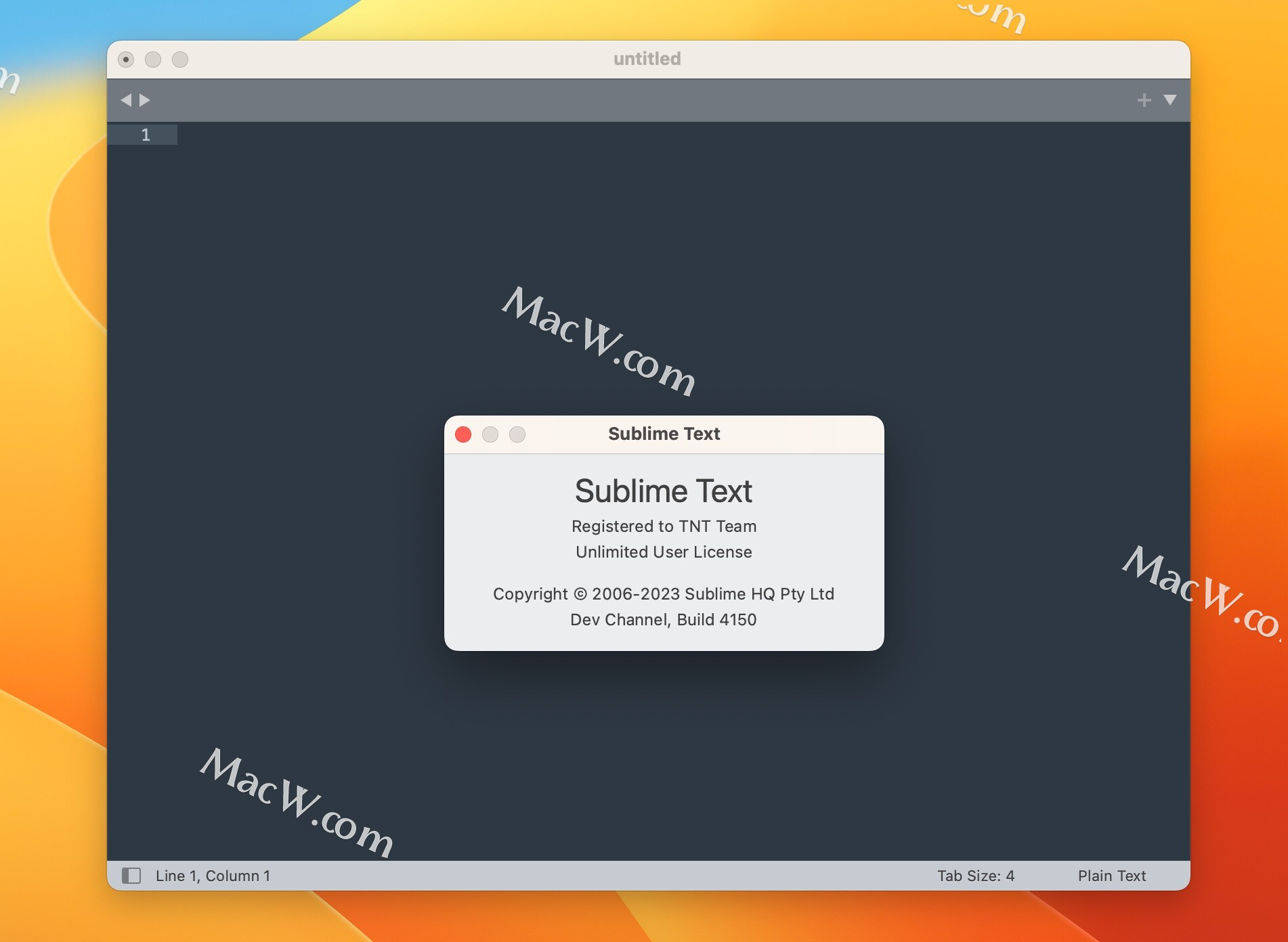 Mac代码编辑器sublime text 4中文注册版下载