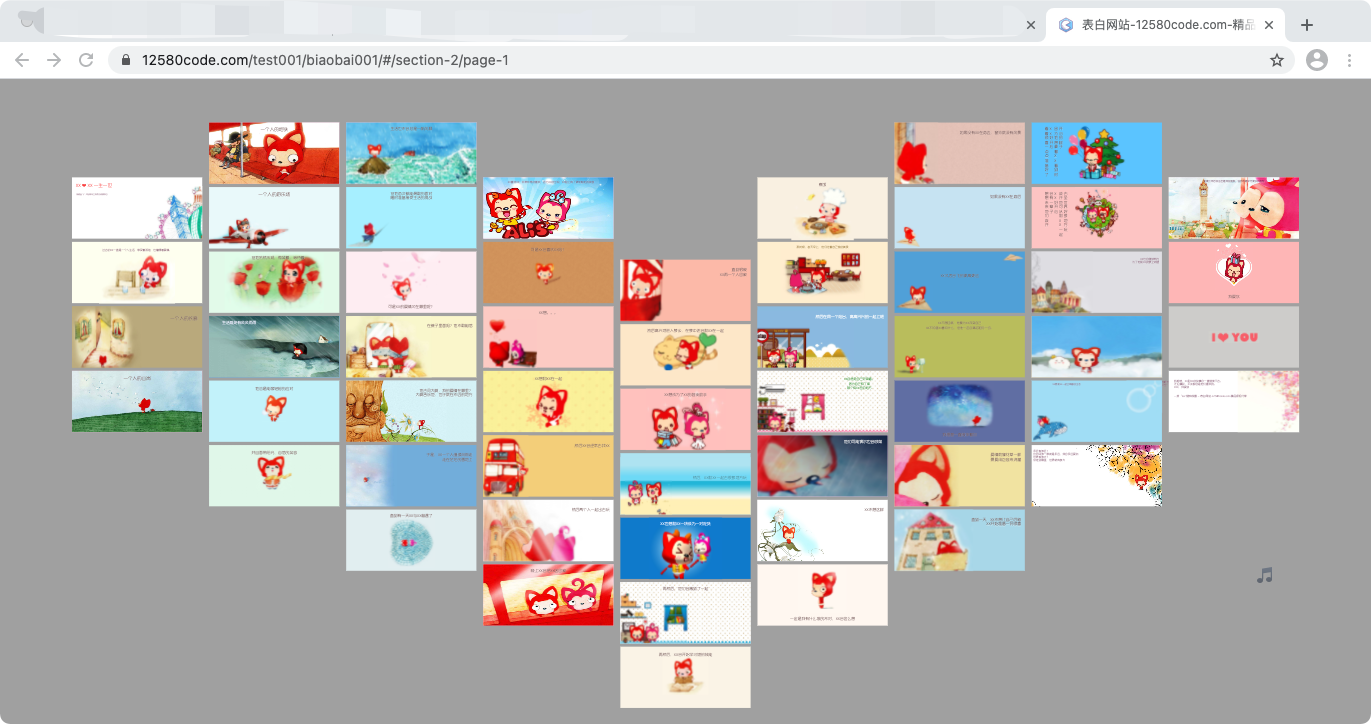 Código de confesión romántica del programador (JS + CSS + HTML) con ...