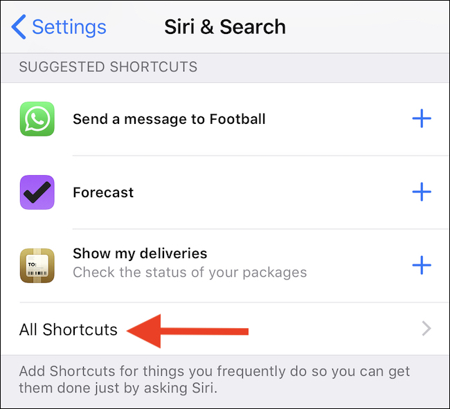 Tap All Shortcuts