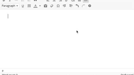 Text pattern shortcuts in WordPress Text pattern shortcuts in WordPress