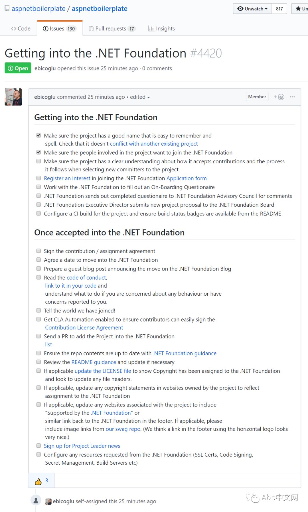 Abp框架准备加入.NET Foundation