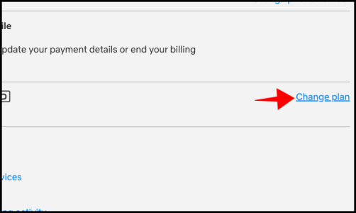 Netflix Change Plan