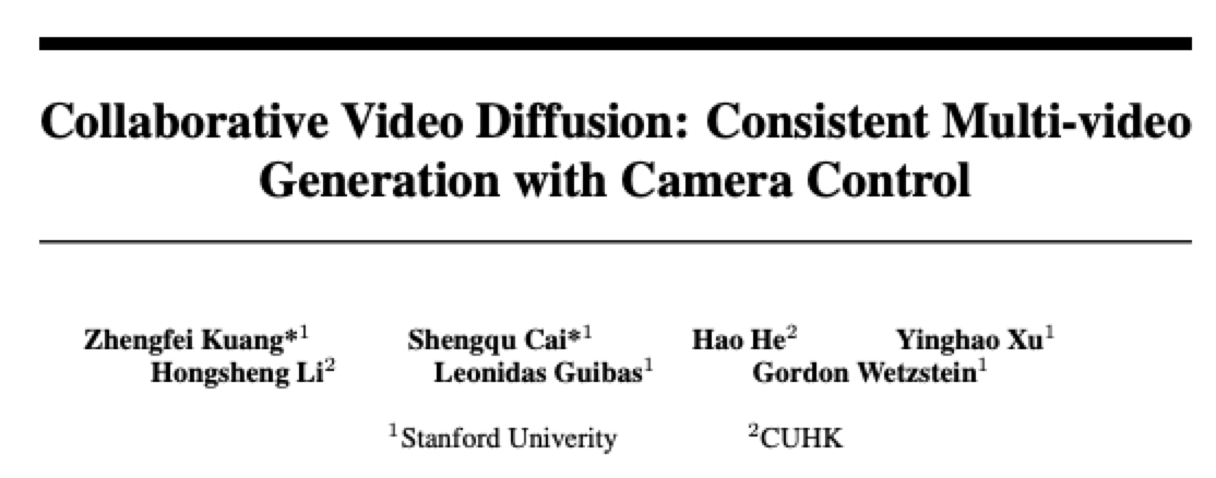 即插即用！CVD：第一个生成具有相机控制的多视图一致视频方案！（斯坦福&港中文）
