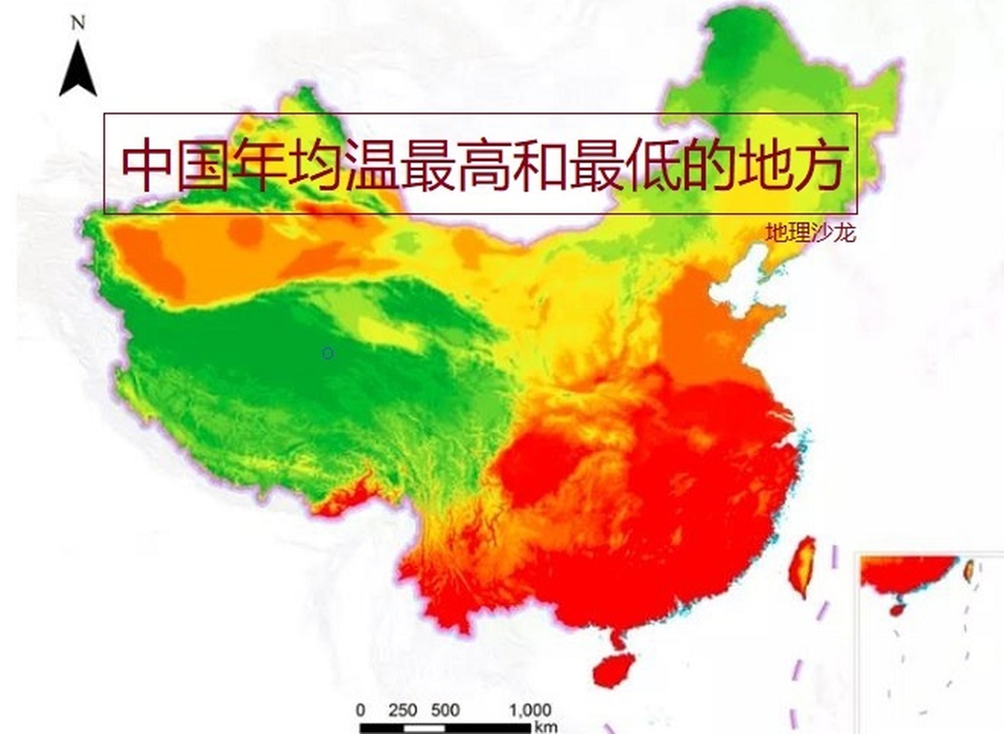 各緯度氣候分佈圖讀中國年平均氣溫分佈圖尋找中國全年平均氣溫最高和