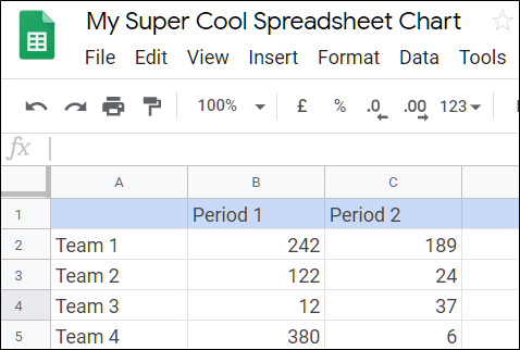 Open a Spreadsheet