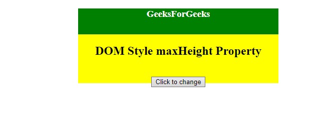 html 去除max-height,HTML Style maxHeight用法及代码示例