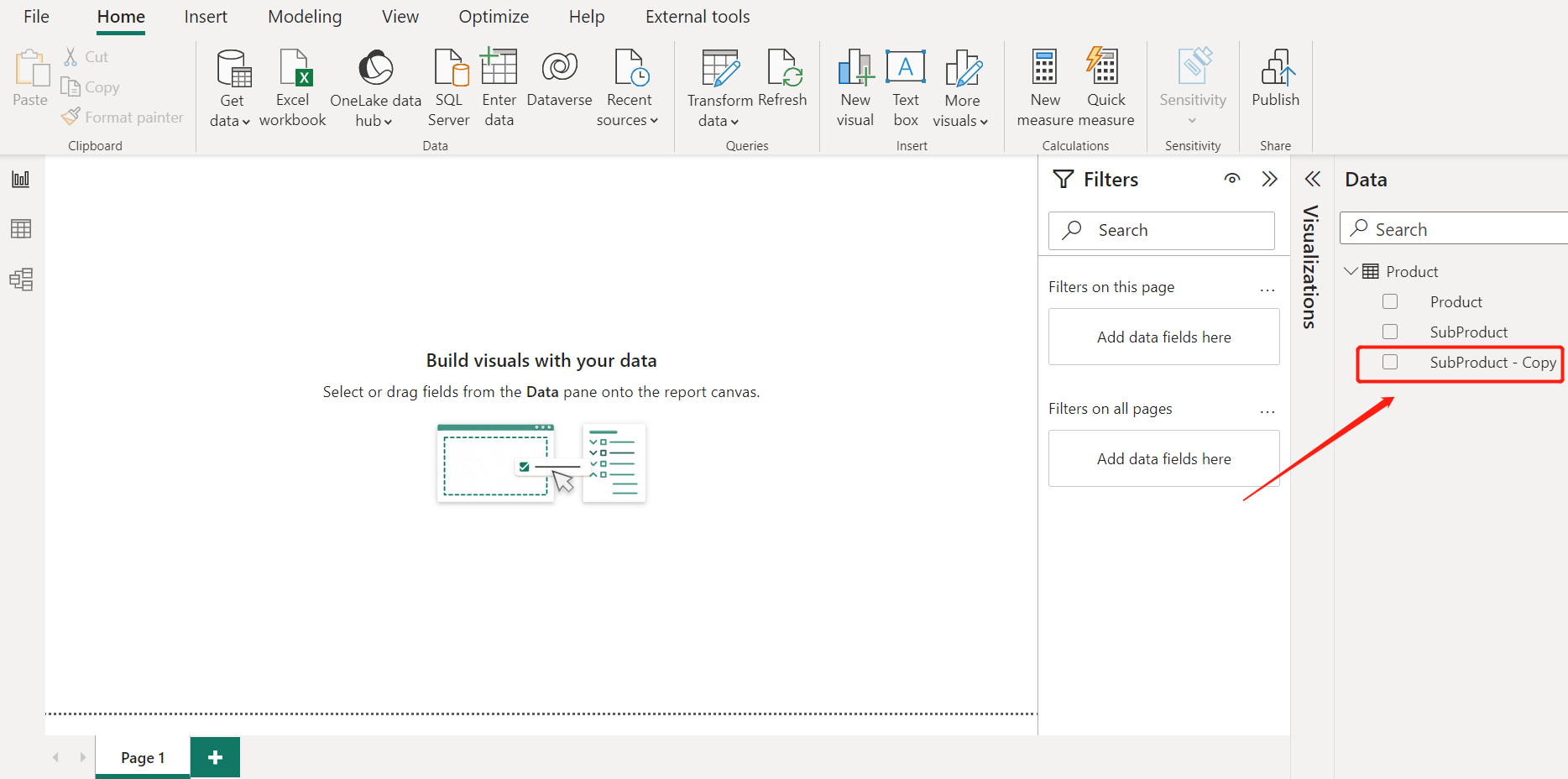 Power BI - 5分钟学习复制列