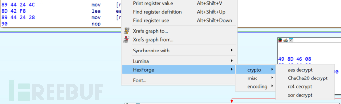 HexForge：一款用于扩展安全汇编和十六进制视图的IDA插件