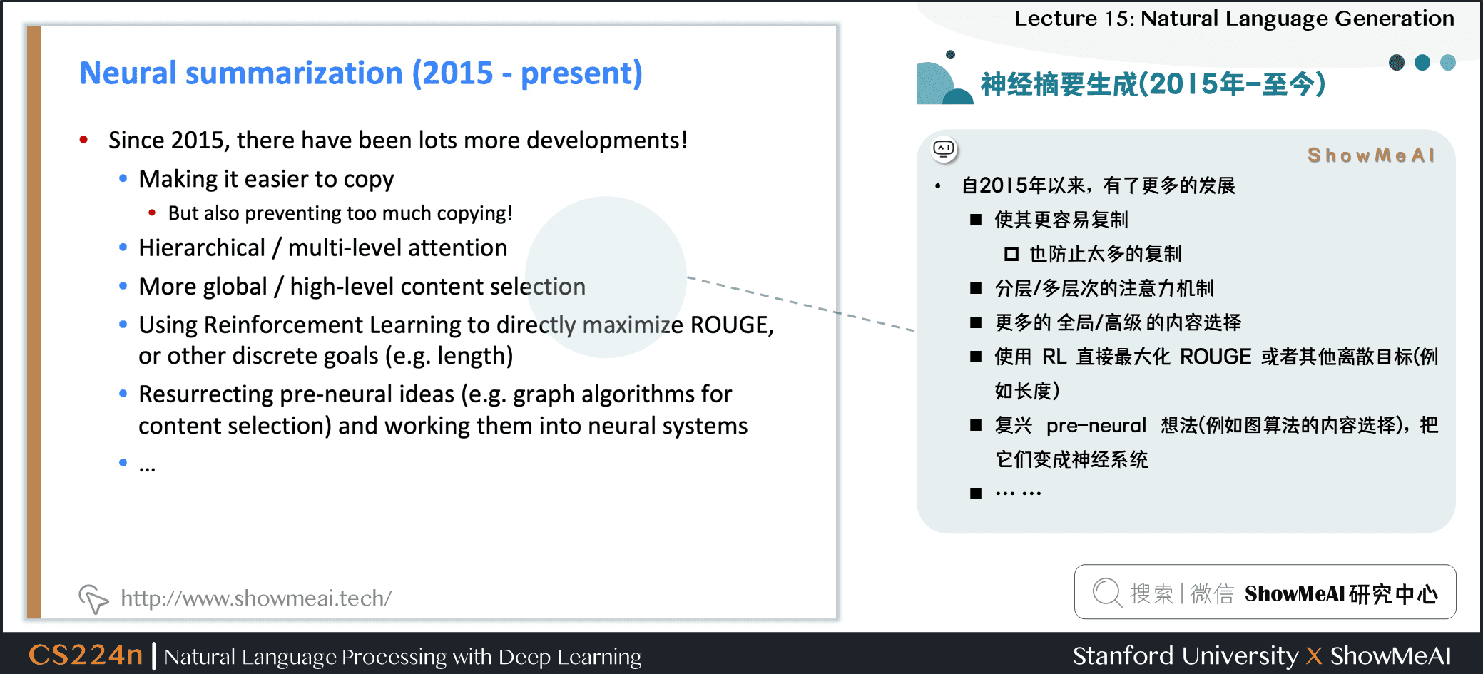 神经摘要生成(2015年-至今)