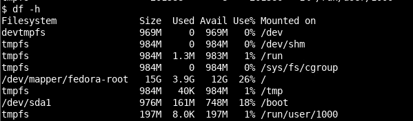 Get Disk Usage With df Human Readable Format