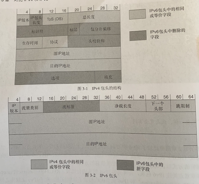 ipv4和ipv6包头对比