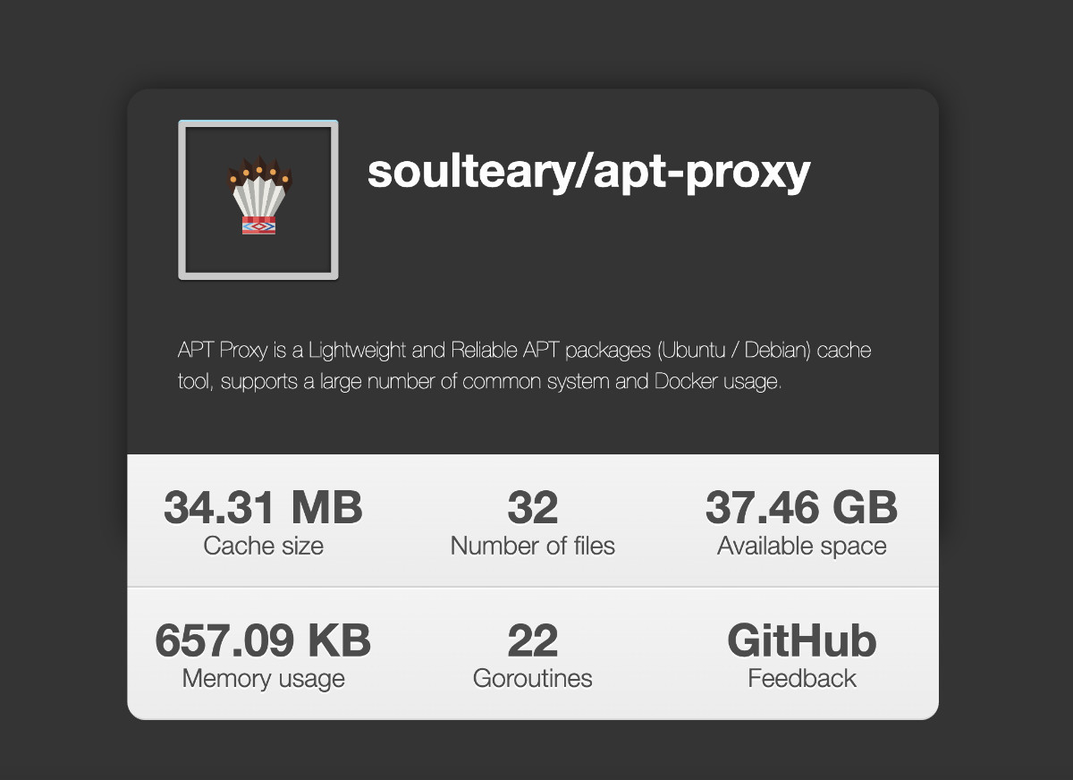 缓存了软件的 APT Proxy 的状态