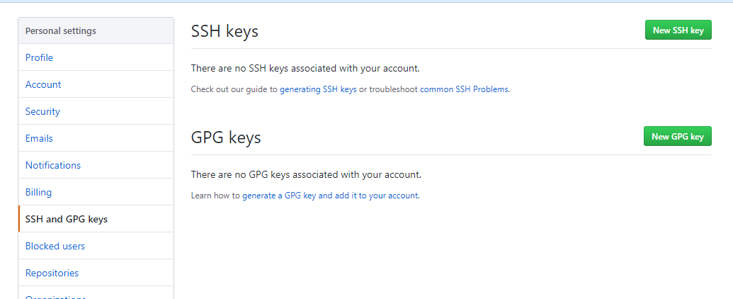 配置SSH key