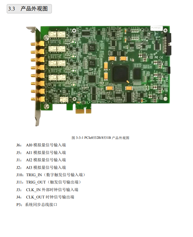 数据采集与控制 > PCIe采集卡 > PCIe8531B/8532B；20MS/s，14/12位，4路同步模拟量输入。_无线通讯