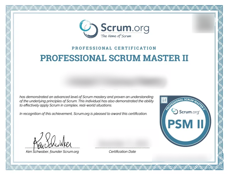 专业ScrumMaster（高级）- PSM II 认证班，Scrum.org认证PSM II官方认证班