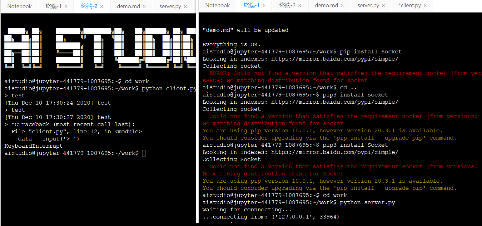 Unix/Linux网络编程实验一：Socket基本编程（python实现）_linux Python3.8 Socket Can-CSDN博客